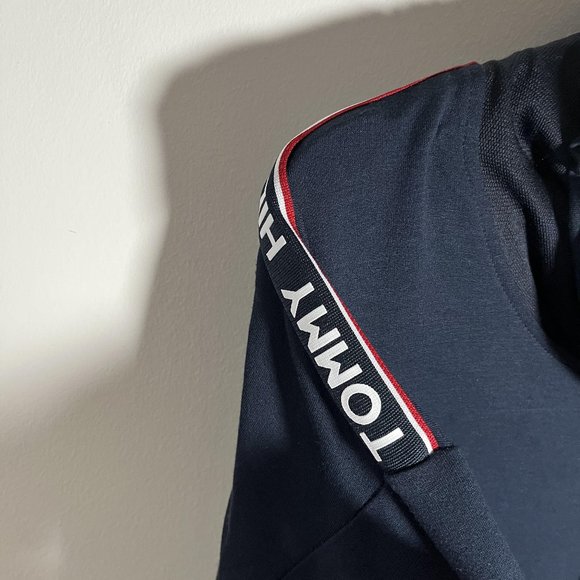 Tommy Hilfiger Navy Logo Hoodie Dress - Picture 2 of 8